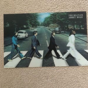 The Beatles abbey road 3D poster